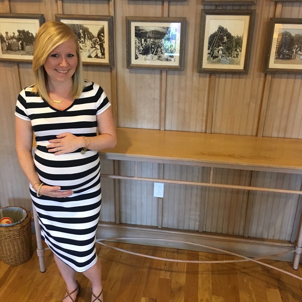 Striped Maternity Dress